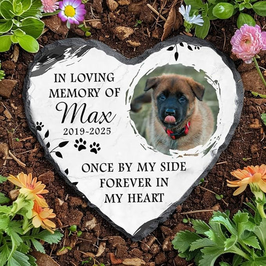 Personalized Dog Memorial Gifts for Loss of Dogs Sympathy Gift, Dog Memorial Stone, Pet Loss Gifts, Pet Memorial Stones for Dogs Cemetery Decorations for Grave, Cat Sympathy Gift, Stone 3