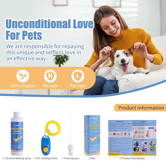 8 Fl Oz Help Dogs Stop Marking in Your Home, Promote Good Behavior in Dogs, Easy-to-Use Spray for Marking Habits, Help Dogs Stop Marking in Your Home