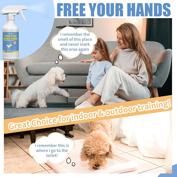 16 Oz Natural Spray to Help Stop Dogs from Marking Indoors - Stop Dog Marking with Natural Training Spray