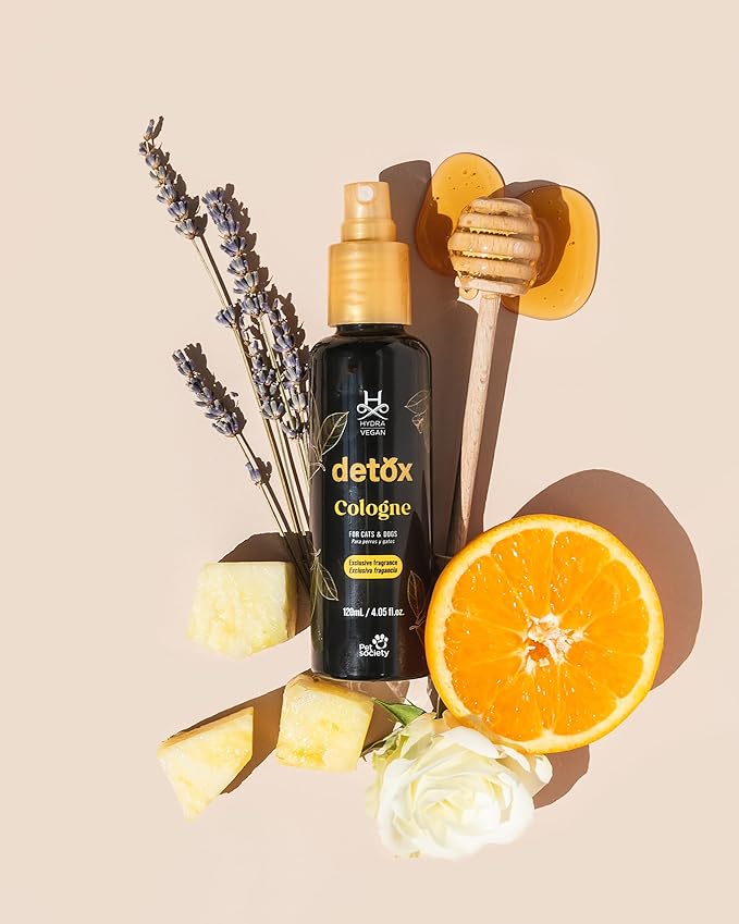 Hydra Vegan Detox Cologne with Fragrant Oils, Grooming and Finishing Spray for Dogs and Cats, 4.05 Fluid Ounces