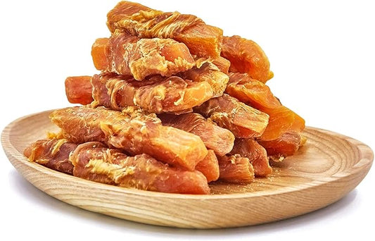 Jungle Calling Chicken & Sweet Potato Dog Treats – Gluten-Free, Grain-Free, High-Protein Natural Chews for Medium/Large Breeds, 10.6 oz