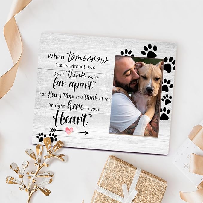 Orchroma Pet Memorial Gifts for Dogs,Loss of Dog Sympathy Gift,Dog Memorial Gifts for Loss of Dogs,Pet Memorial Picture Frame,4 x 6 Inch Photo