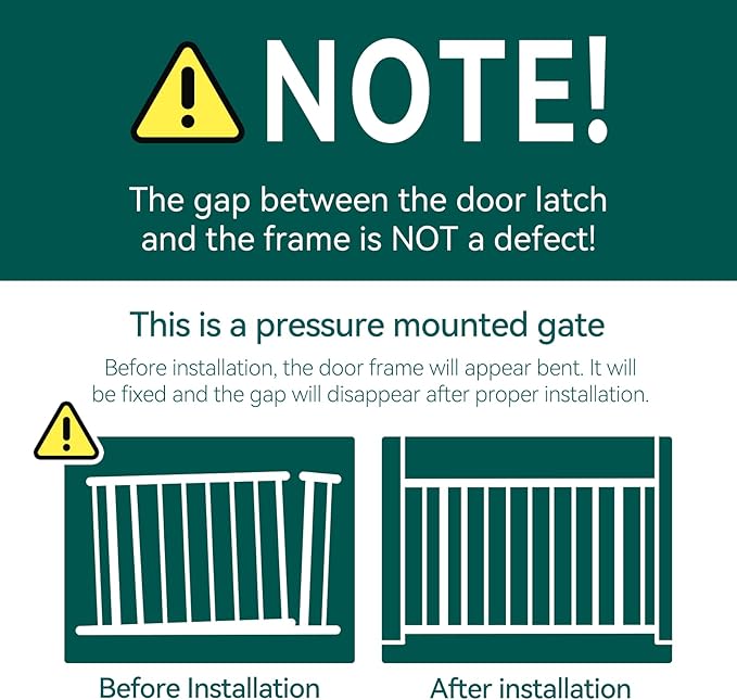 BABELIO 30-43" Baby Gate with Cat Door, Adjustable Metal Pet Door, Auto Close Dog Gate Indoor, No Drilling Pressure Mounted Easy Walk Thru for Doorway and Stairs, Black
