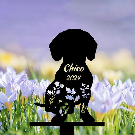 Personalized Dog Memorial Stake, Dog Grave Marker, in Memorial of Dog, Dog Loss Gift, Dog Name Sign Pet Sympathy Gift