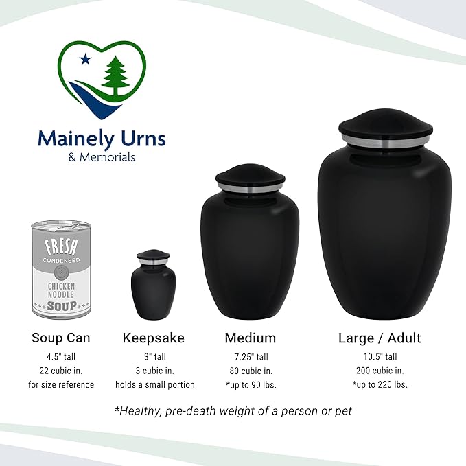 Homage Large Custom Photo Pet Cremation Urn for Pet Ashes - Vase Style Pet Urn - 200 Cubic Inch Capacity -Personalization Included (Graphite Grey)