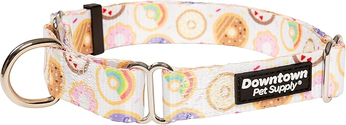 Downtown Pet Supply - Martingale Collar for Dogs - Dog Training Collar - Big, Wide & Thick Dog Collar - Escape-Proof, Weatherproof, Durable and Comfortable - Donut - Medium Dog Collar