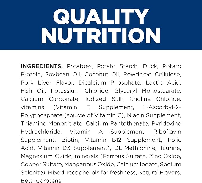 Hill's Prescription Diet d/d Food Sensitivities Dry Dog Food, Potato & Duck, 25 lb. Bag