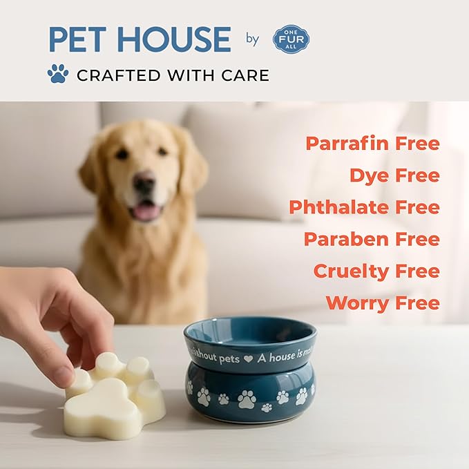 Pet House Wax Melts Mango Peach Spring Scented Wax Melts for Warmer- Long-Lasting Plant Based Air Freshener for Pet Odor Pack of 2