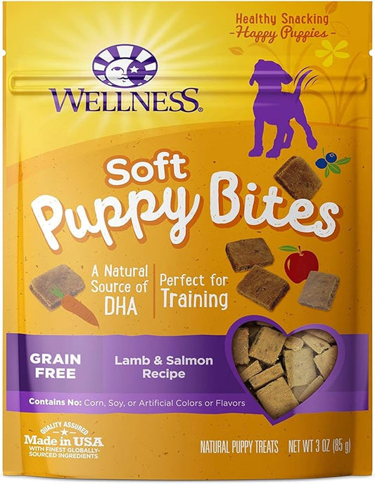 Wellness Natural Pet Food Grain Free Puppy Training Treats, 2 Pack