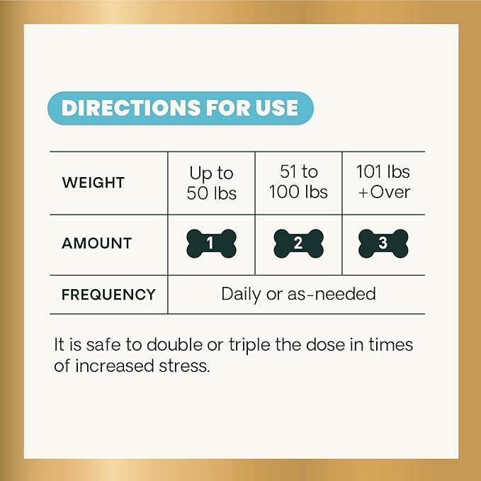 VetriScience Clinically Tested Composure Calm & Confident Chews - Supplement for Dogs with Anxiety, Stress & Fear with L-Theanine for Thunderstorms, Fireworks or Travel, Bacon, 60 Count