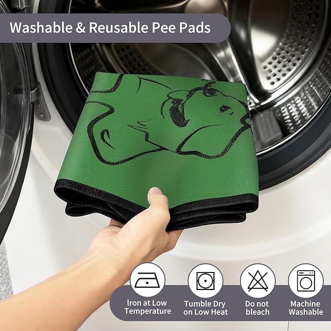 Washable Pee Pads for Dogs Reusable, 2 Pack 18"x24" Training Puppypads Absorbency Non-Slip & Leak-Proof for Pet Whelping Box Playpen Crate Sofa Bed Floors