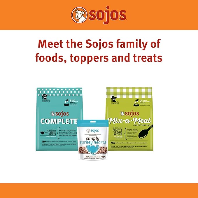 SOJOS Simply Beef Freeze-Dried Dog Treats, 4 oz