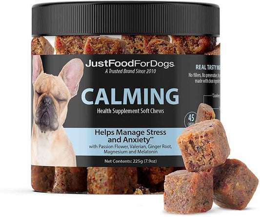 Just Food for Dogs Hip and Joint Supplement for Dogs, Human Grade Glucosamine Chondroitin Dog Supplements, Multivitamin Soft Chews, Omega 3 Oil, Superfood Blend, Plant Based Dog Vitamins - 45 Count 3