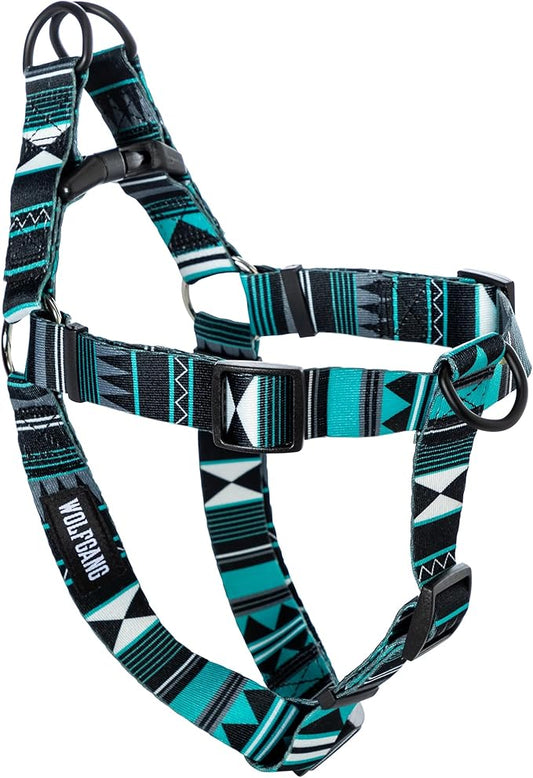 Wolfgang Heavy Duty Adjustable Dog Harness, Pull-Tested for Walking & Training, WesternSky Print, X-Large