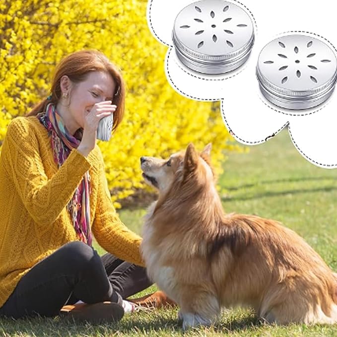 10Pcs Dog Scent Work Tins, Dog Scent Training Box, Dog Nose Work Containers with Soft Magnetic Stickers for Dogs Training Behavior Aids