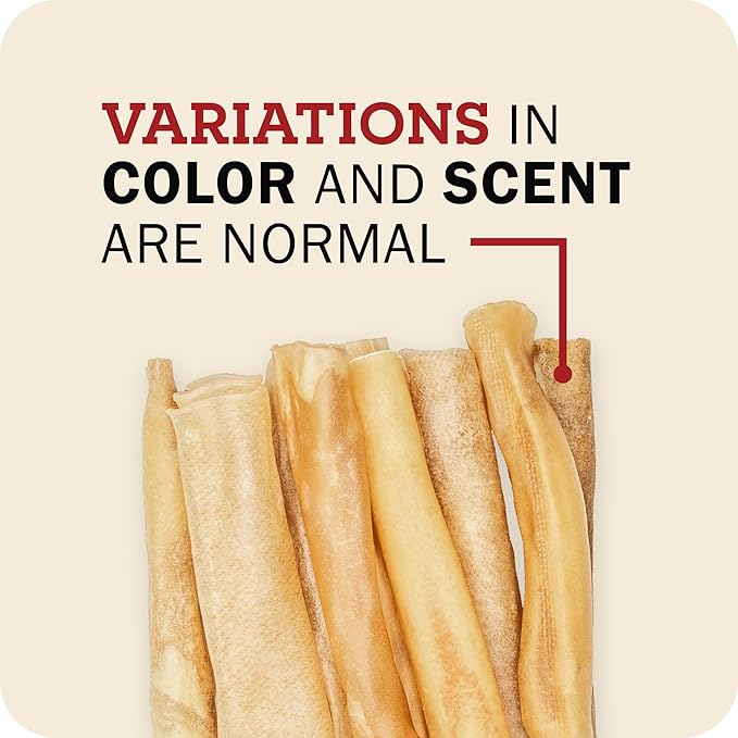 Redbarn Pet Products Redbarn Natural 12" Beef Collagen Braids - Case of 20 Sticks - Long Lasting Low-Odor Alternative to Rawhide & Bully Sticks -Single Ingredient Chew for Medium Large Dogs