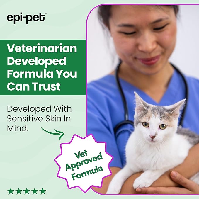 Epi-Pet Veterinary Formulated Dog Hot Spot and Dog Itch Spray, Pet Skin Treatment Spray for Allergies, Deshedding and Redness, Use it as Skin and Coat Conditioner 4 Fl Oz (Pack of 2), Lavender