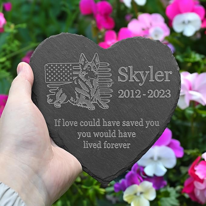 Personalized German Shepherd Memorial, German Shepherd Dog Memorial Stone, Loss of German Shepherd, German Shepherd Keepsake, in Memory of German Shepherd