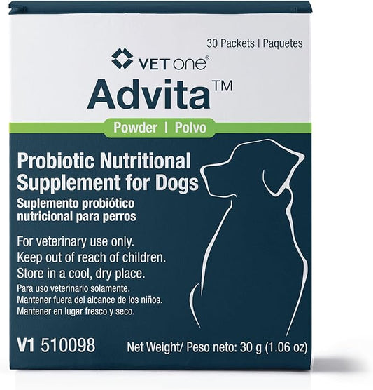 VetOne Advita Probiotic Nutritional Supplement for Dogs - 30 Packets