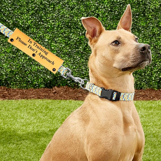 PWHAOO in Training Ignore Dog Leash Sleeve Dot Not Pet Working Merch Sleeve Service Dog Leash Wrap(Please Don't Approach Sleeve)