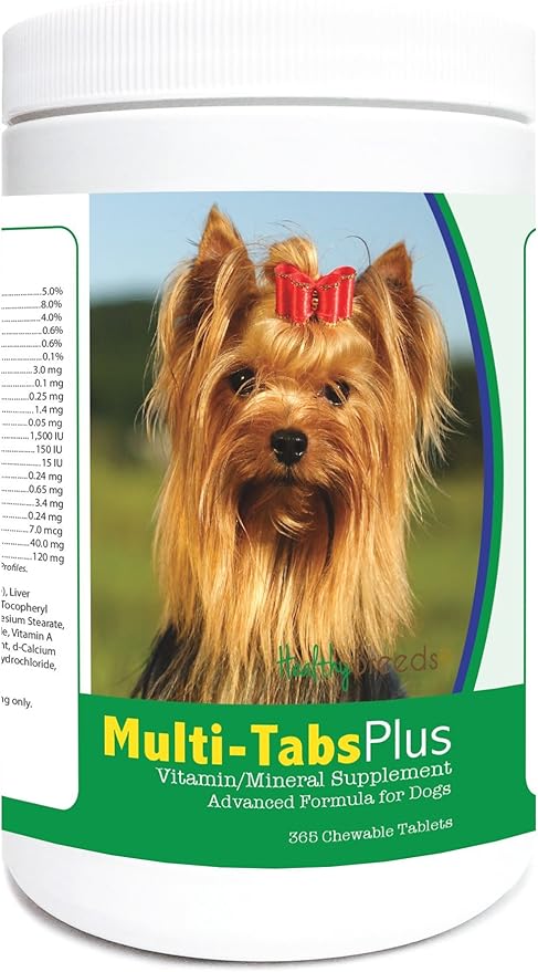 Healthy Breeds Yorkshire Terrier Multi-Tabs Plus Chewable Tablets 365 Count