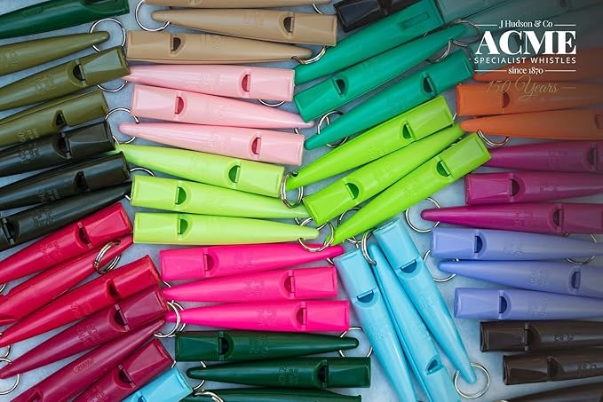 ACME 211.5 Professional Dog Training Whistle with Lanyard. BPA-Free Plastic. 90 dBA. Standardized 5400Hz Frequency for Larger Breeds. Weatherproof. Made in The UK (Hot Pink)