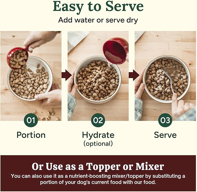 360 Pet Nutrition Freeze-Dried Raw Dog Food – Chicken Recipe with Liver & Organs, High Protein, Omega-3s, Fruits, Veggies & Superfoods, Grain-Free, No Fillers, 3 lb – Made in USA