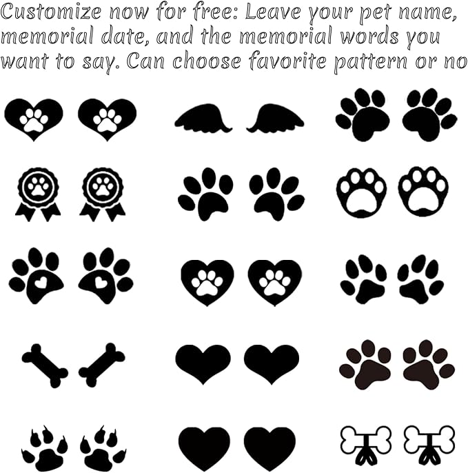 Personalized Dog Angel Memorial Garden Stone Engrave with Any Message, Pet Dog Memorial Grave Marker with Angel Dog Statue, Dog Cemetery Headstone, Dog Tombstone Gravestone, Loss Dog Memorial Gifts