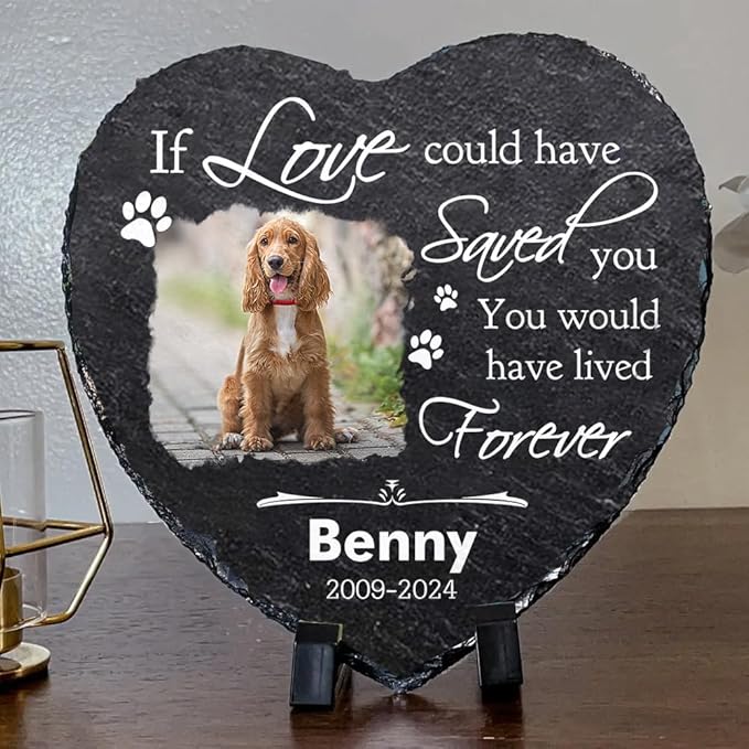 Personalized Dog Memorial Stone, Pet Memorial Gifts, Pet Loss Gifts, Pet Memorial Stones, Cemetery Decorations for Grave, Cat Memorial Gifts, Gifts for Cat Lovers