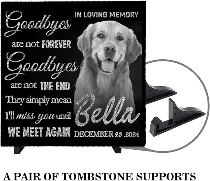 Dog Memorial Gifts for Loss of Dog Sympathy Gift,Dog Memorial Stone,Pet Memorial Gifts,Pet Loss Gifts,Pet Memorial Stones for Dogs Cemetery Decorations for Grave,Cat Memorial (dog passing away gifts)