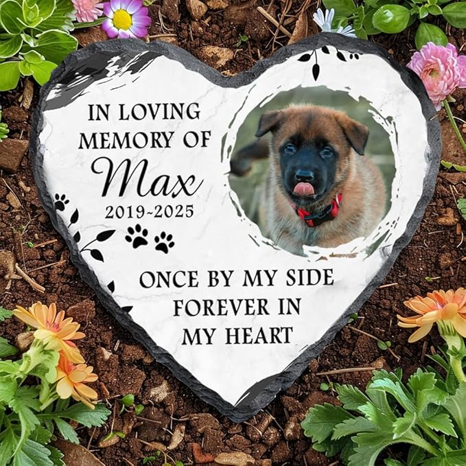 Personalized Dog Memorial Gifts for Loss of Dogs Sympathy Gift, Dog Memorial Stone, Pet Loss Gifts, Pet Memorial Stones for Dogs Cemetery Decorations for Grave, Cat Sympathy Gift, Stone 3