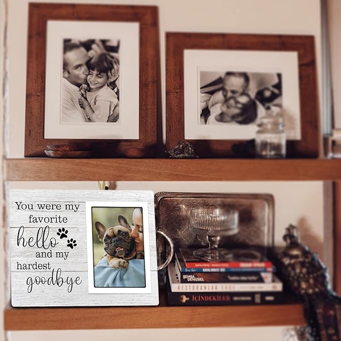 SteadStyle Dog Memorial Gifts for Loss of Dog, Pet Memorial Gifts, Loss of Dogs Sympathy Gift, Pet Loss Remembrance Bereavement Gift, In Memory of Dogs Sympathy Picture Frames (4x6)