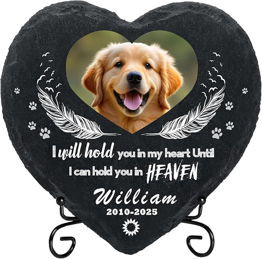 Personalized Dog Memorial Gifts for Loss of Dog, Custom Photo Pet Momorial Stone for Dogs, Cat Memorial Sympathy Gift, Dog Passing Away Gifts, Sympathy Gift for Pet Lovers (Style 5)