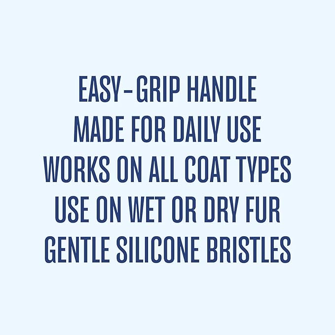 WagWell Dog Fur & Body Brush | Deshedding Grooming Tool | Easy Palm Grip, Gentle Silicone Grooming Brush for Dogs | Helps Reduce Shedding & Dander | Safe for Wet or Dry Use | All Coat Types