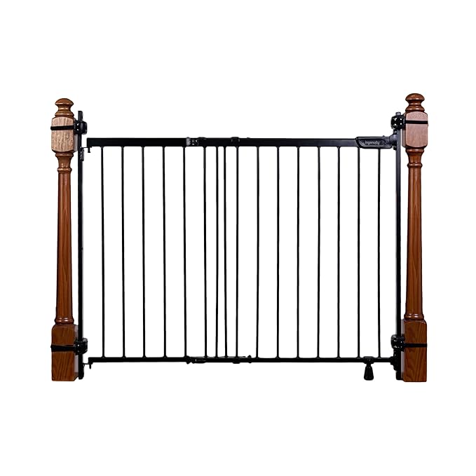 Ingenuity The Stairway+ 46W Series Pet and Baby Gate - Black
