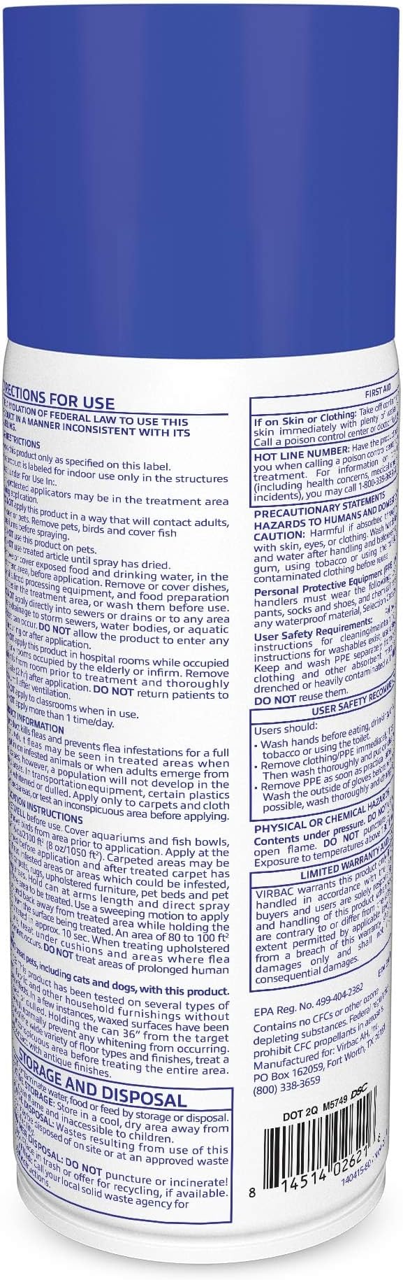 Virbac Knockout E.S. Area Treatment Carpet Spray, 16-Ounce