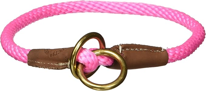Mendota Pet Command Slip Collar - Dog Training Collar - Made in The USA - Pink - 20 in