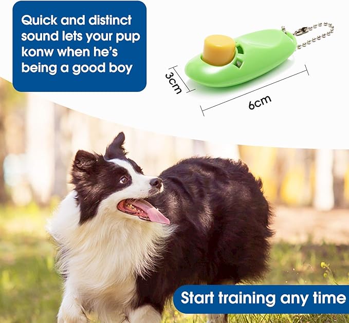BAAPET 15/20/30/50/100 ft Long Dog Training Leash with Clickers for Small, Medium and Large Dogs or Cats (100 Feet, Springgreen)