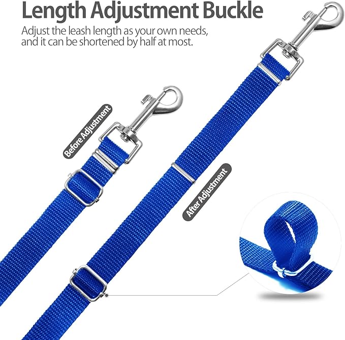 Long Leash for Dogs Outside - 10FT, 16FT, 30FT, 50FT Training Leash with Storage Pouch, for Small, Medium, Large Dogs, Ideal for Obedience Recall Training and Camping