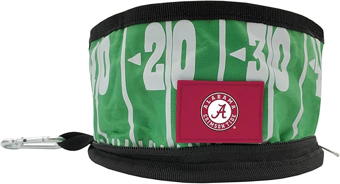 Pets First NCAA Alabama Crimson Tide Collapsible Dog Travel Bowl Set, 2 Pack Food & Water Bowls for Dogs, Best Portable & Lightweight Leak-Proof Dog Bowls for Travel