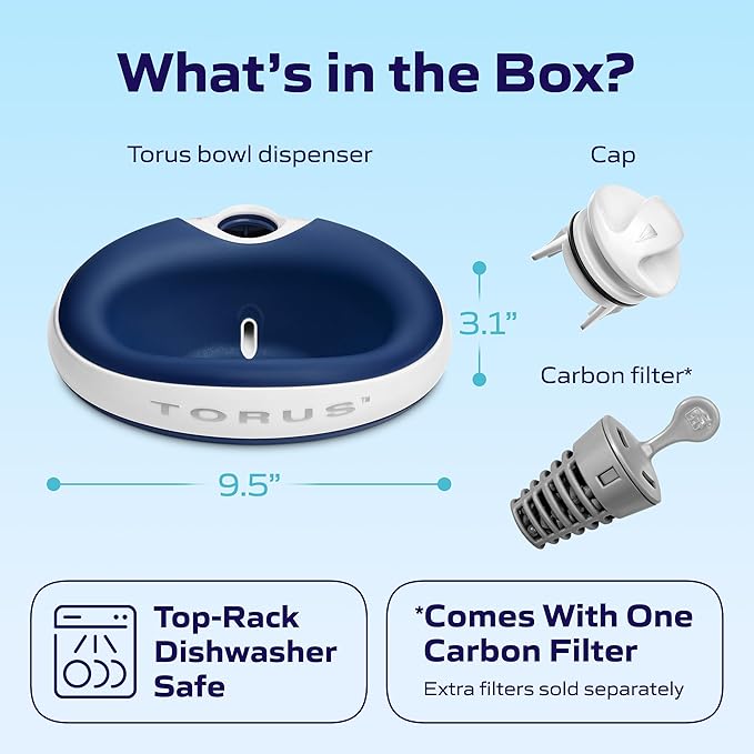 Mini Filtered Portable Automatic Pet Water Dispenser for Small Dogs and Cats [Upgraded 2026], 1L / 34oz, No Spill, Noise-Free Dog Water Bowl Dispenser, No Power Required