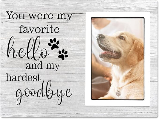 SteadStyle Dog Memorial Gifts for Loss of Dog, Pet Memorial Gifts, Loss of Dogs Sympathy Gift, Pet Loss Remembrance Bereavement Gift, In Memory of Dogs Sympathy Picture Frames (4x6)