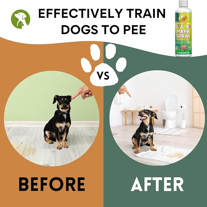 8oz Natural Pet Spray for Encouraging Good Bathroom Habits in Dogs - Not Here Dog Spray Training Spray to Stop Dogs from Marking