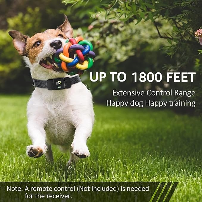 DOG CARE Shock Collar Receiver for Medium Large Dog, Long Remote Range, Vibration, Beep, 0-99 Adjustable Shock Levels, Work with DOG CARE TC01 Series from July 2025 Onwards, Collar Only