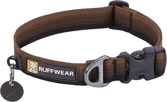 Ruffwear, Front Range Dog Collar, Adjustable Tubelok Webbing, Lightweight, Side Release Buckle, Aluminum V-Ring, Durable for Everyday Use, Moonlight Fade, 14"-20"