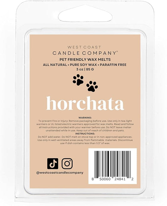 Pet Safe Wax Melts for Dogs | Non Toxic Soy Wax Melts | Natural, Paraffin-Free, Clean Burning | Odor Eliminating Wax Cubes | Horchata