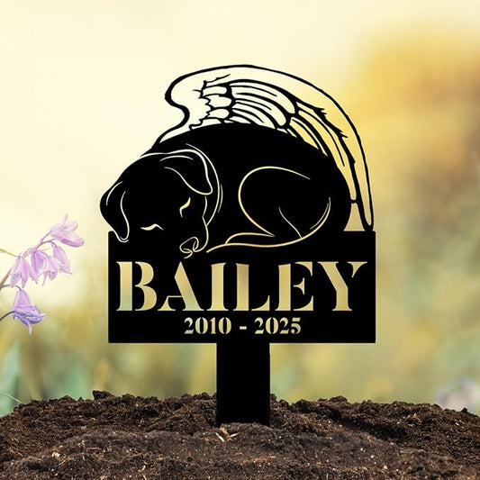 Custom Dog Headstones and Grave Markers for Dogs | Personalized Pet Grave Marker for Dog with Photo | Thoughtful Remembrance Decor for Pets Graves | Meaningful Memorial Gifts for Pet Lovers
