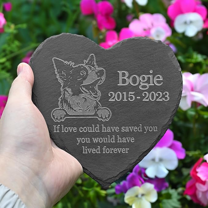 Personalized Border Collie Memorial, Border Collie Dog Memorial Stone, Loss of Border Collie, Border Collie Keepsake, in Memory of Border Collie