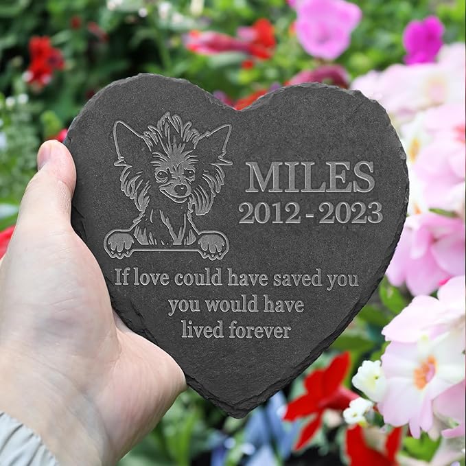 Chinese Crested Memorial Stone, Chinese Crested Outdoor Memorial, Chinese Crested Loss Sympathy Gift, in Memory of Chinese Crested