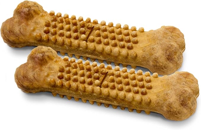 Nylabone Nubz Natural Dog Chew Treats,Chicken Flavor Pet Dental Chews for Small Dogs,Longer-Lasting Dog Bones Made in USA - Up to 30 lbs.,16 Count (Pack of 4)